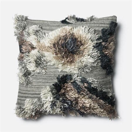 Loloi Loloi Rugs P094P0414GN00PIL3 22 x 22 in. Pillow Cover; Granite P094P0414GN00PIL3